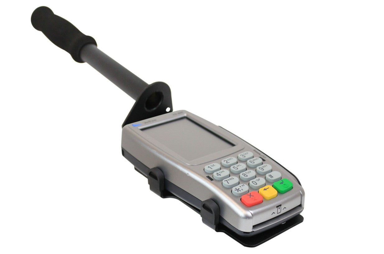 Drive-Thru Handheld Mount & Protective Spill Cover for Verifone Vx805 PIN Pad - DCCSUPPLY.COM