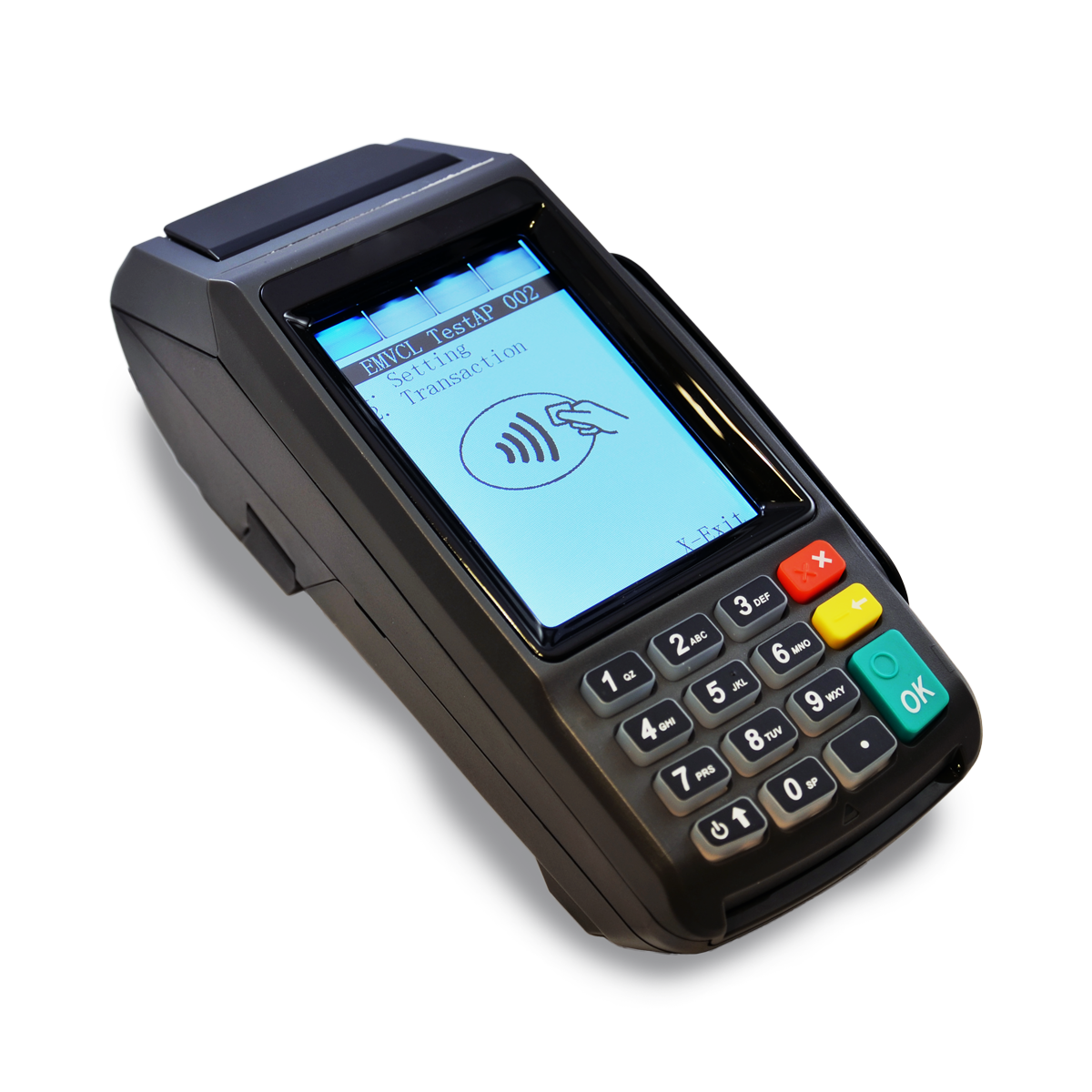 New Dejavoo Z11 EMV CTLS Ethernet and Wifi Credit Card Terminal (No Dial) + Refurbished Dejavoo Z6 EMV CTLS PIN Pad + Fixed Stand Combo