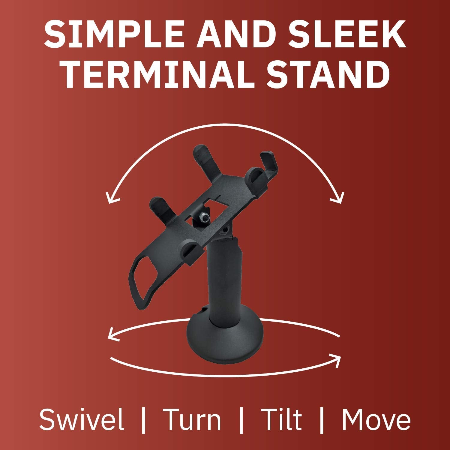 Castles VEGA3000 Touch PIN Pad Swivel and Tilt Metal Stand - DCCSUPPLY.COM