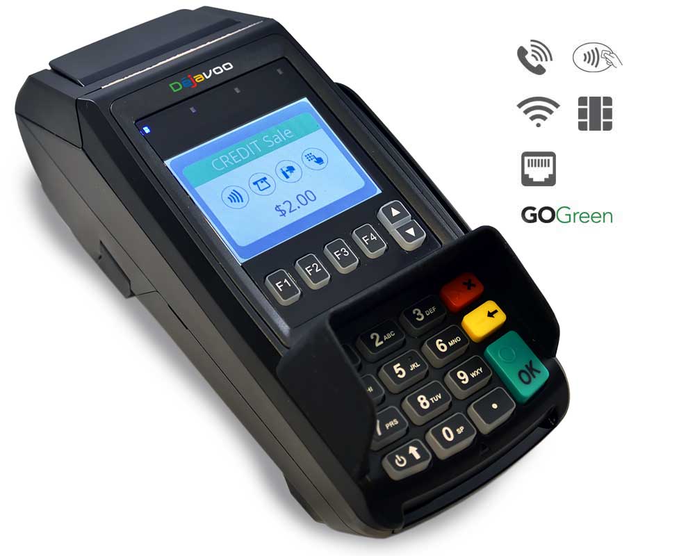 New Dejavoo Z8 EMV CTLS Credit Card Terminal and Refurbished Dejavoo Z6 PIN Pad Bundle