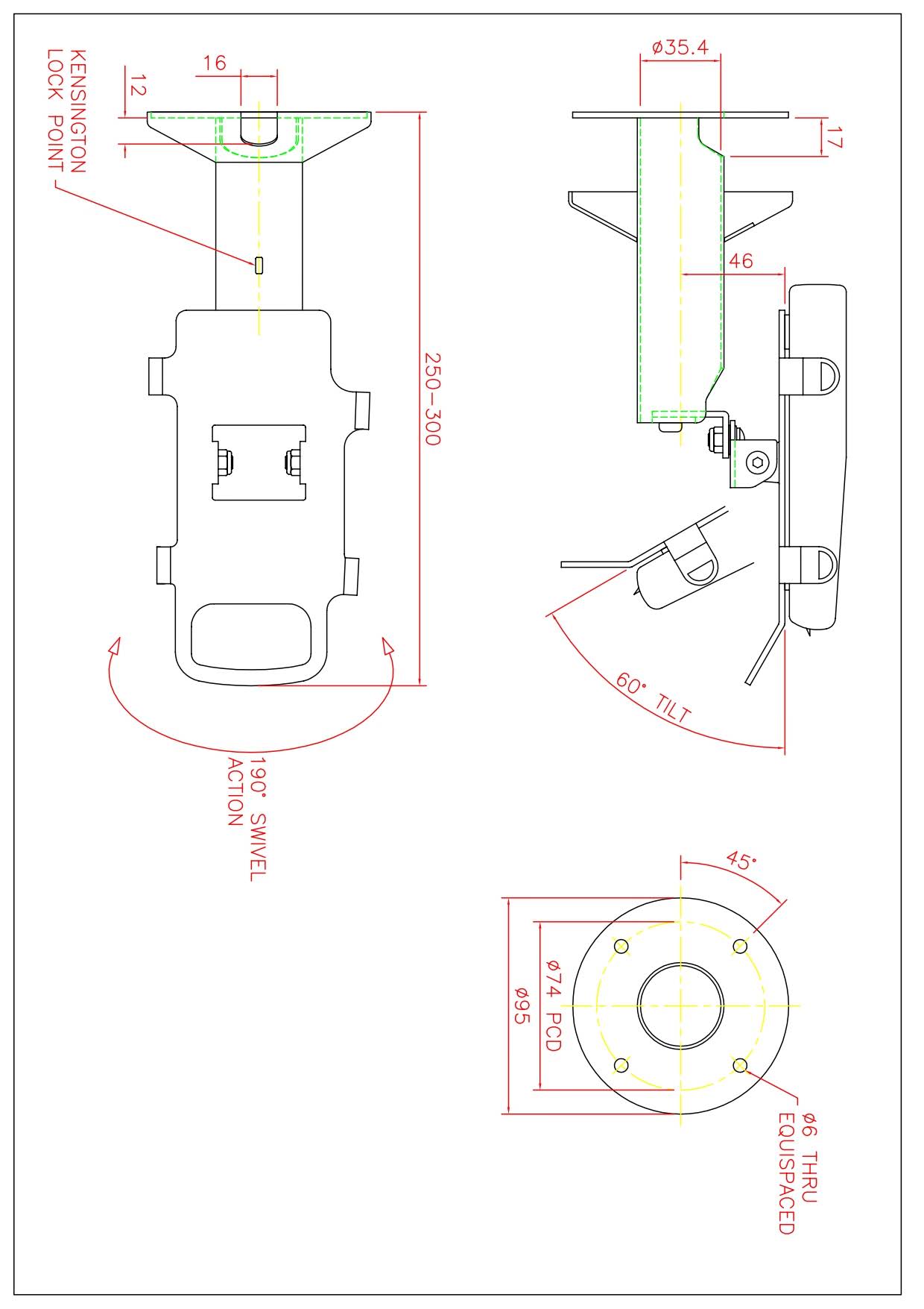 DCCStands Verifone Vx520 Wall Mount - DCCSUPPLY.COM