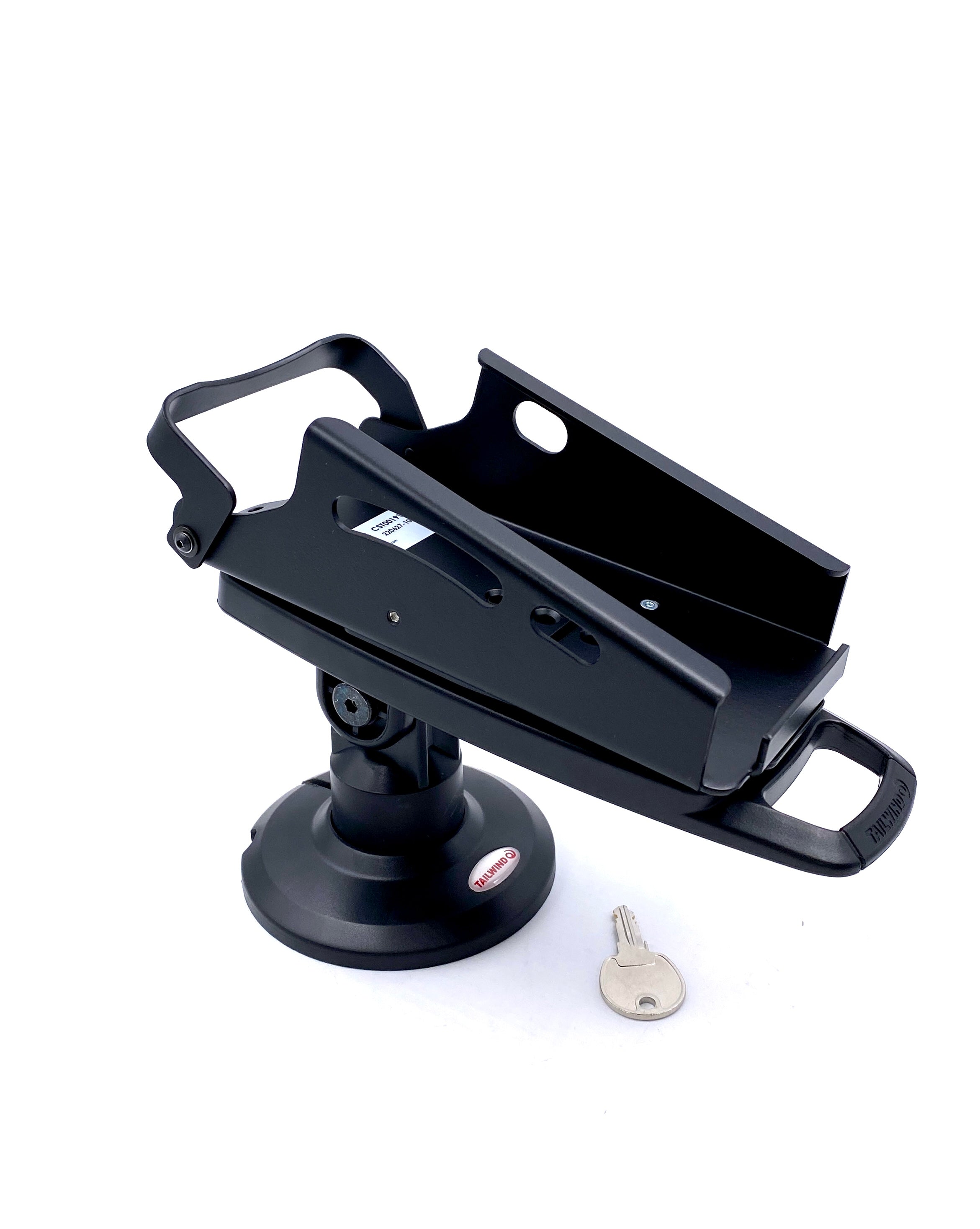 PAX A920 Pro 3" Key Locking Compact Pole Mount Stand with Metal Plate
