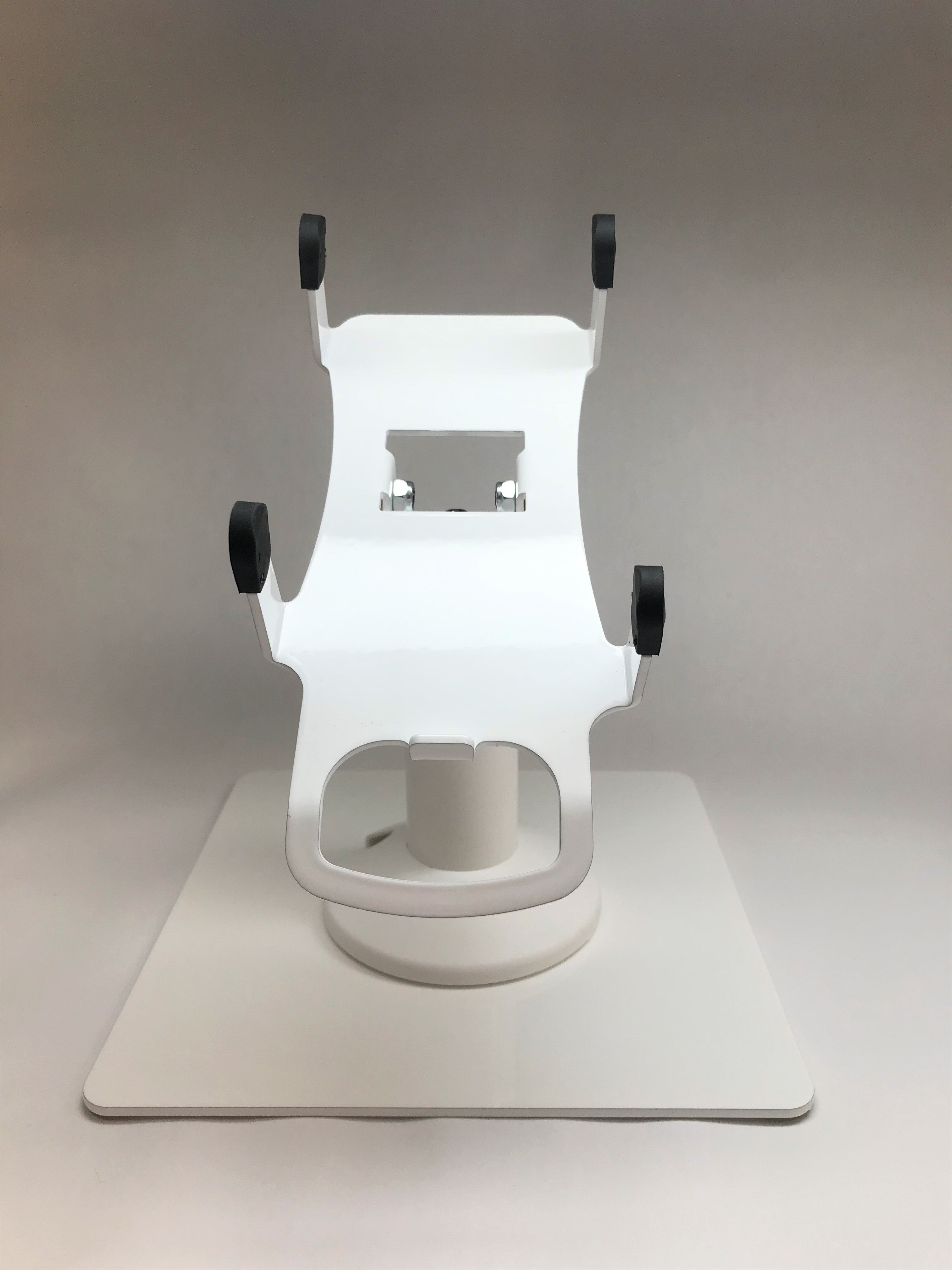 PAX A80 White Freestanding Swivel and Tilt Metal Stand - DCCSUPPLY.COM