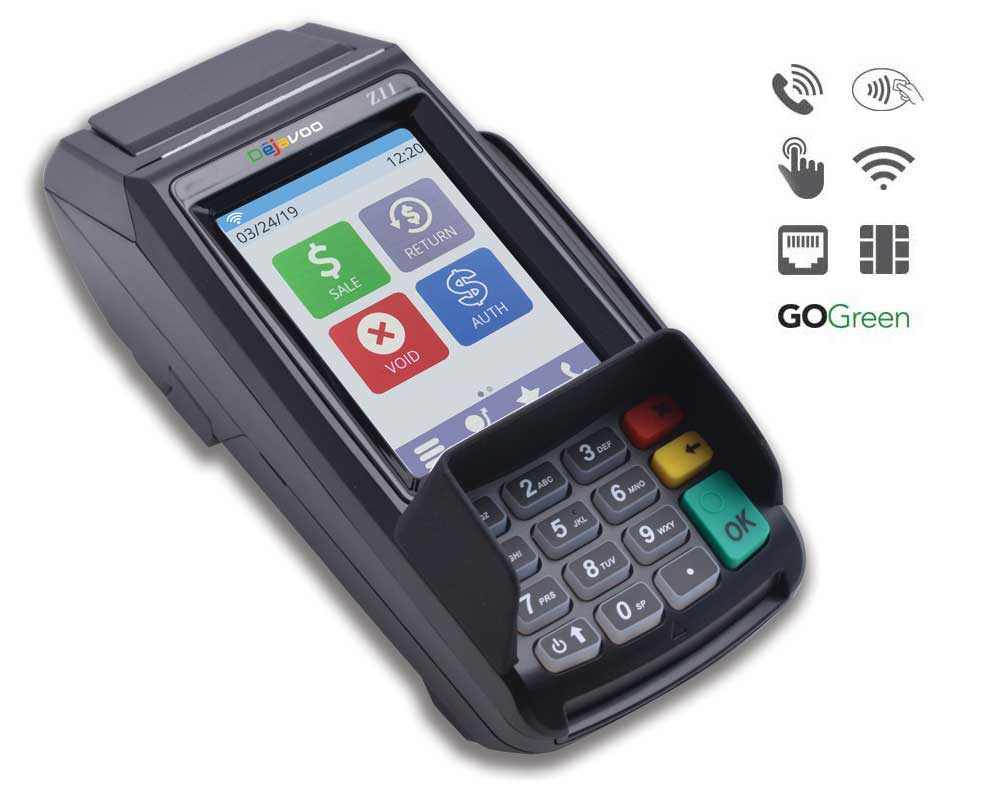 Dejavoo Z11 EMV CTLS Credit Card Terminal - Refurbished