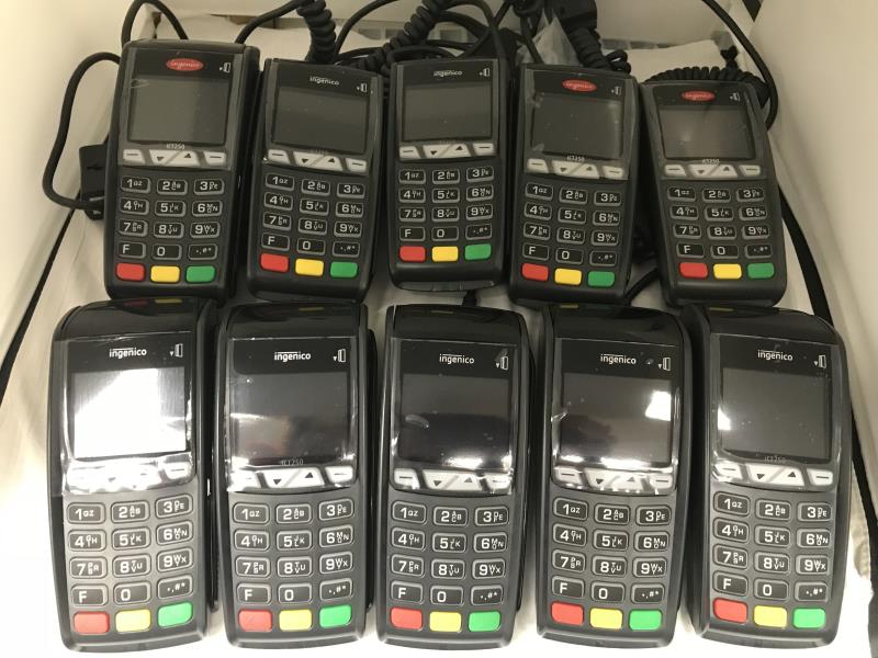 Ingenico ICT 250DC EMV Credit Card Terminal-V2 - Set of 10 - Refurbished - DCCSUPPLY.COM