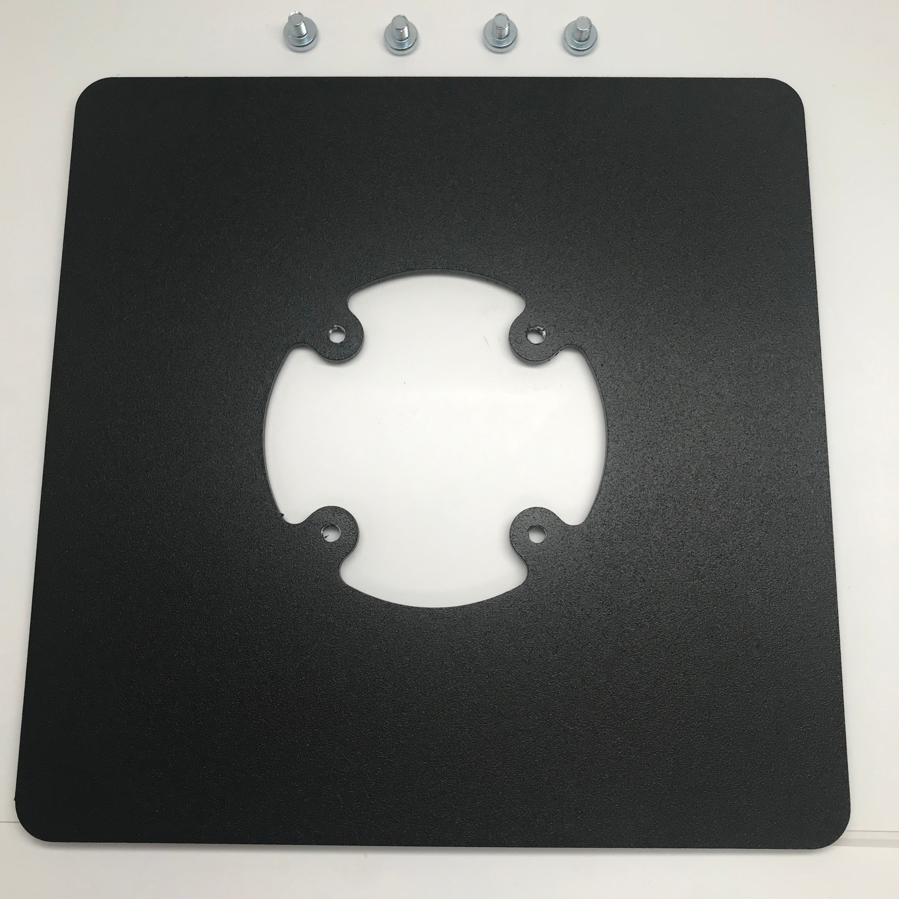 First Data RP10 Low Profile Swivel and Tilt Freestanding Metal Stand with Square Plate - DCCSUPPLY.COM
