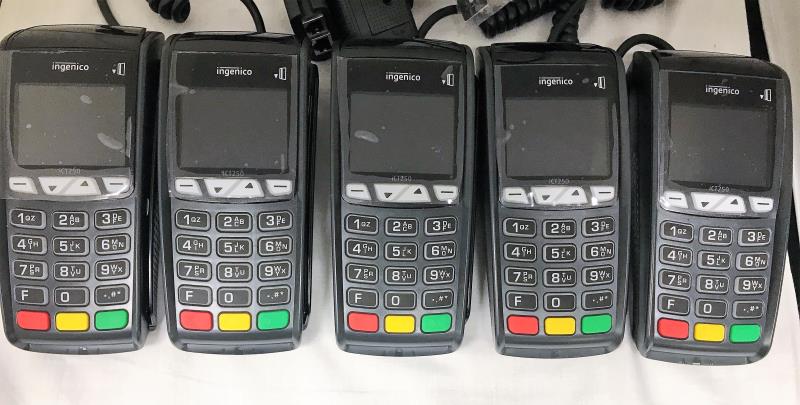 Ingenico ICT 250DC EMV Credit Card Terminal-V2 - Set of 5 - Refurbished - DCCSUPPLY.COM
