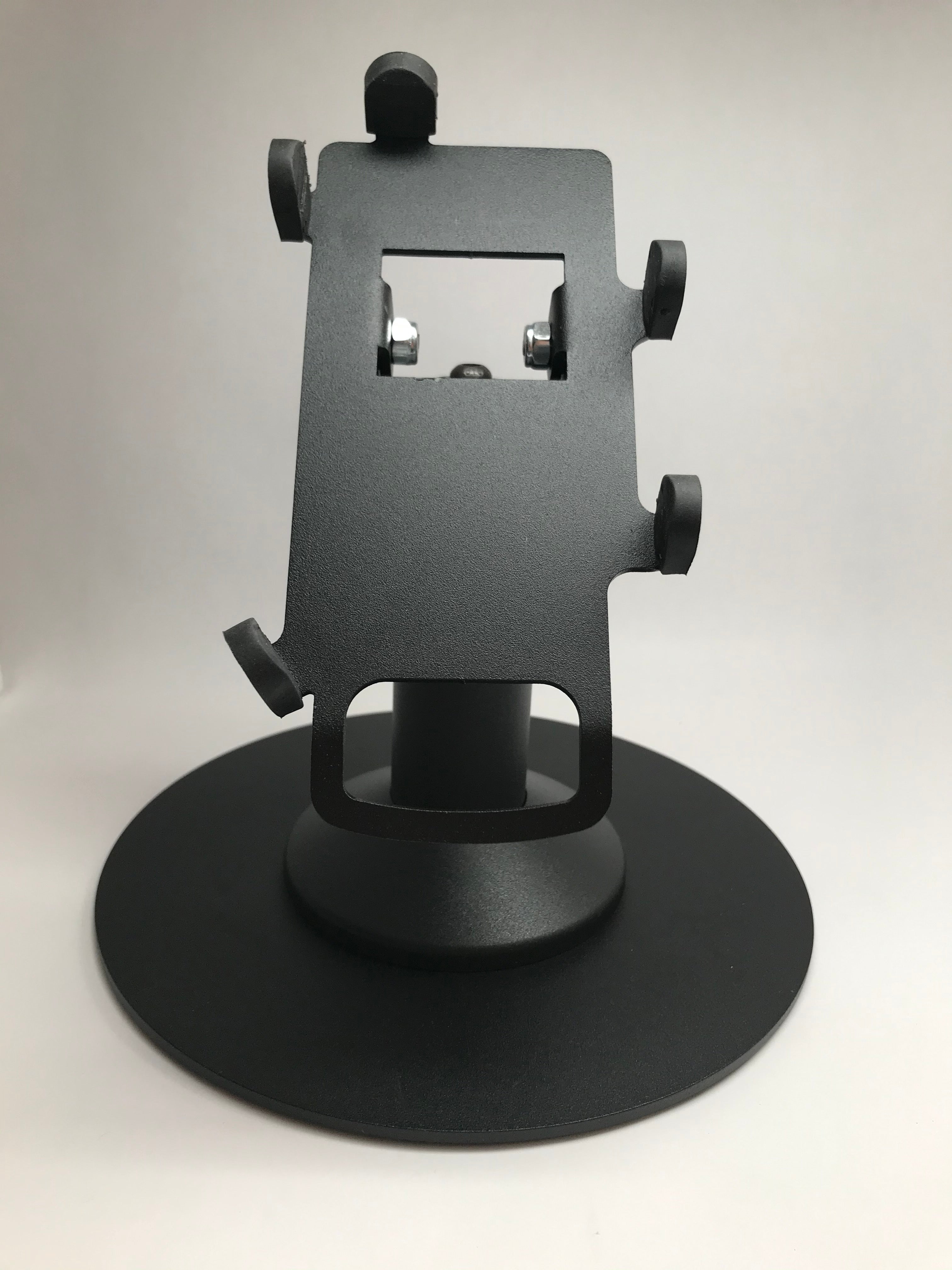 First Data RP10 PIN Pad Freestanding Swivel and Tilt Metal Stand with Round Plate - DCCSUPPLY.COM