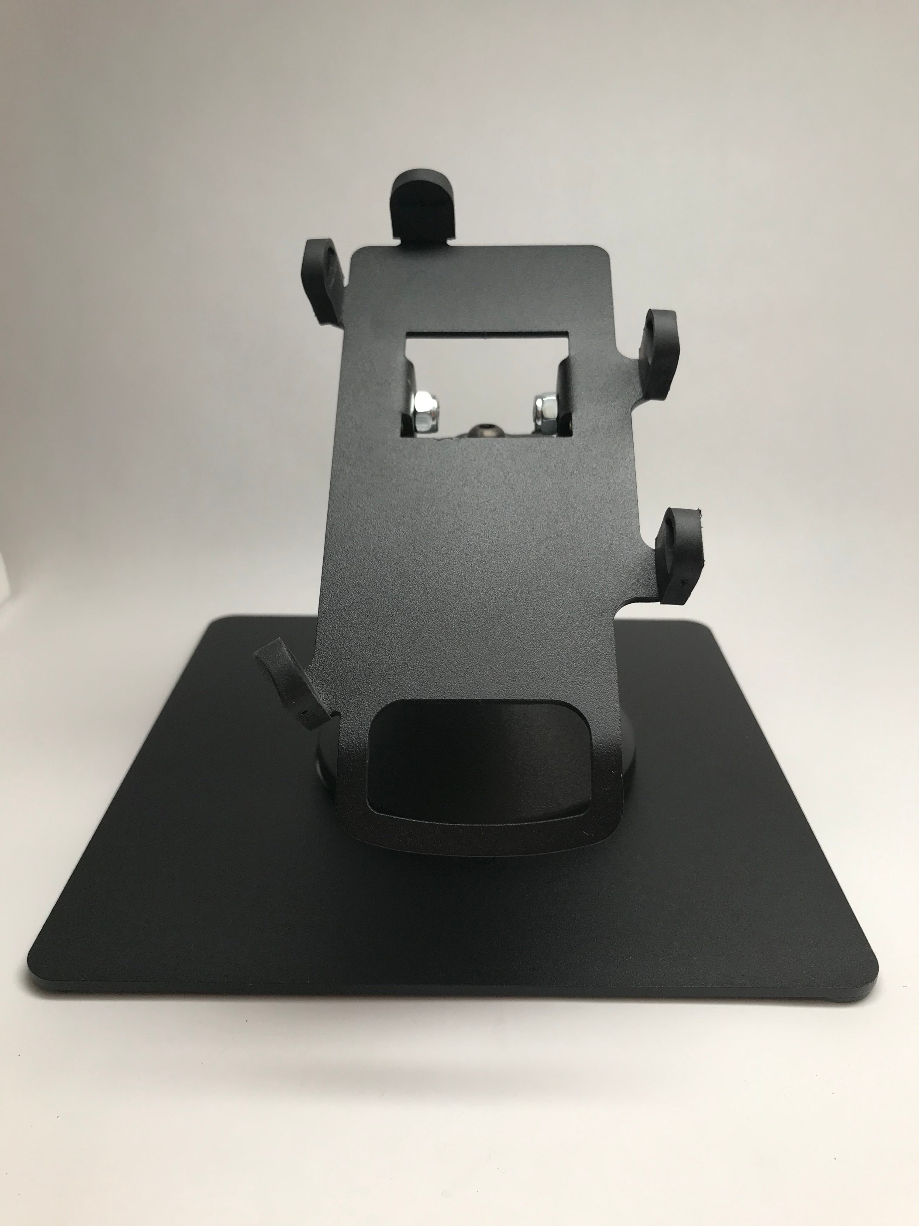 First Data RP10 Low Profile Swivel and Tilt Freestanding Metal Stand with Square Plate - DCCSUPPLY.COM