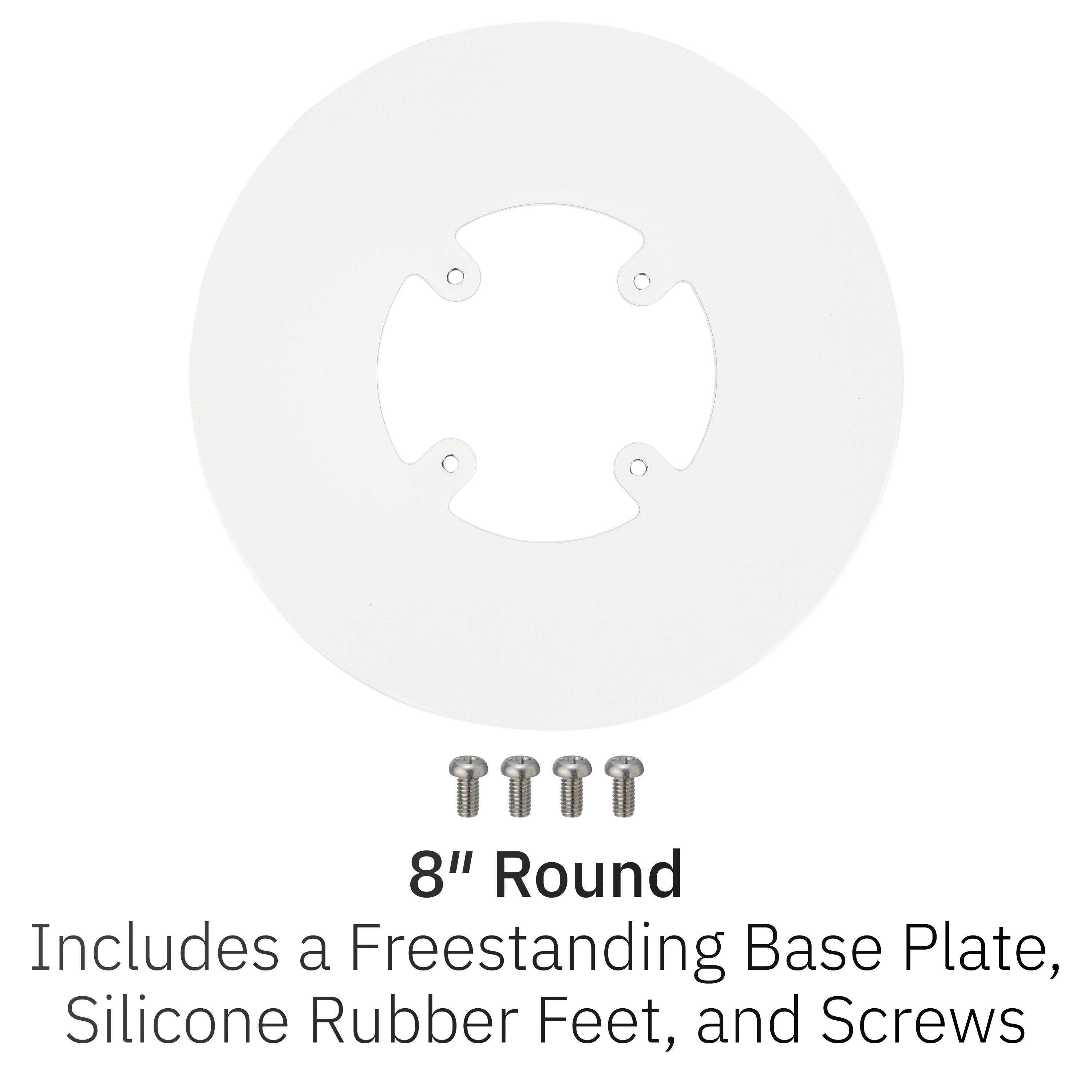 PAX A920 / A920 Pro Freestanding Swivel and Tilt Stand with Round Plate (White)