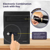 Volcora Wall Mount Digital Keypad Lock Drop Safe - Black