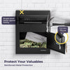 Volcora Wall Mount Digital Keypad Lock Drop Safe - Black