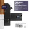 Volcora Wall Mount Digital Keypad Lock Drop Safe - Black