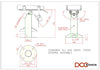 Ingenico Lane/3000/5000/7000/8000 Freestanding Swivel and Tilt Metal Stand with Square Plate - DCCSUPPLY.COM