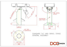 Load image into Gallery viewer, Dejavoo Z6 White Freestanding Swivel and Tilt Metal Stand - DCCSUPPLY.COM
