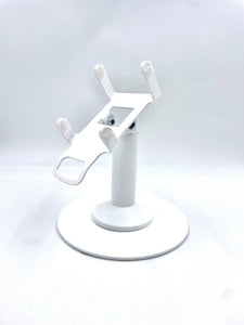Clover Flex 3 Freestanding Swivel and Tilt Stand with Round Plate (White)