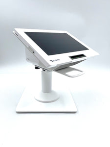 Clover Mini/Clover Mini 3 Low Freestanding Swivel and Tilt Stand with Square Plate (White)