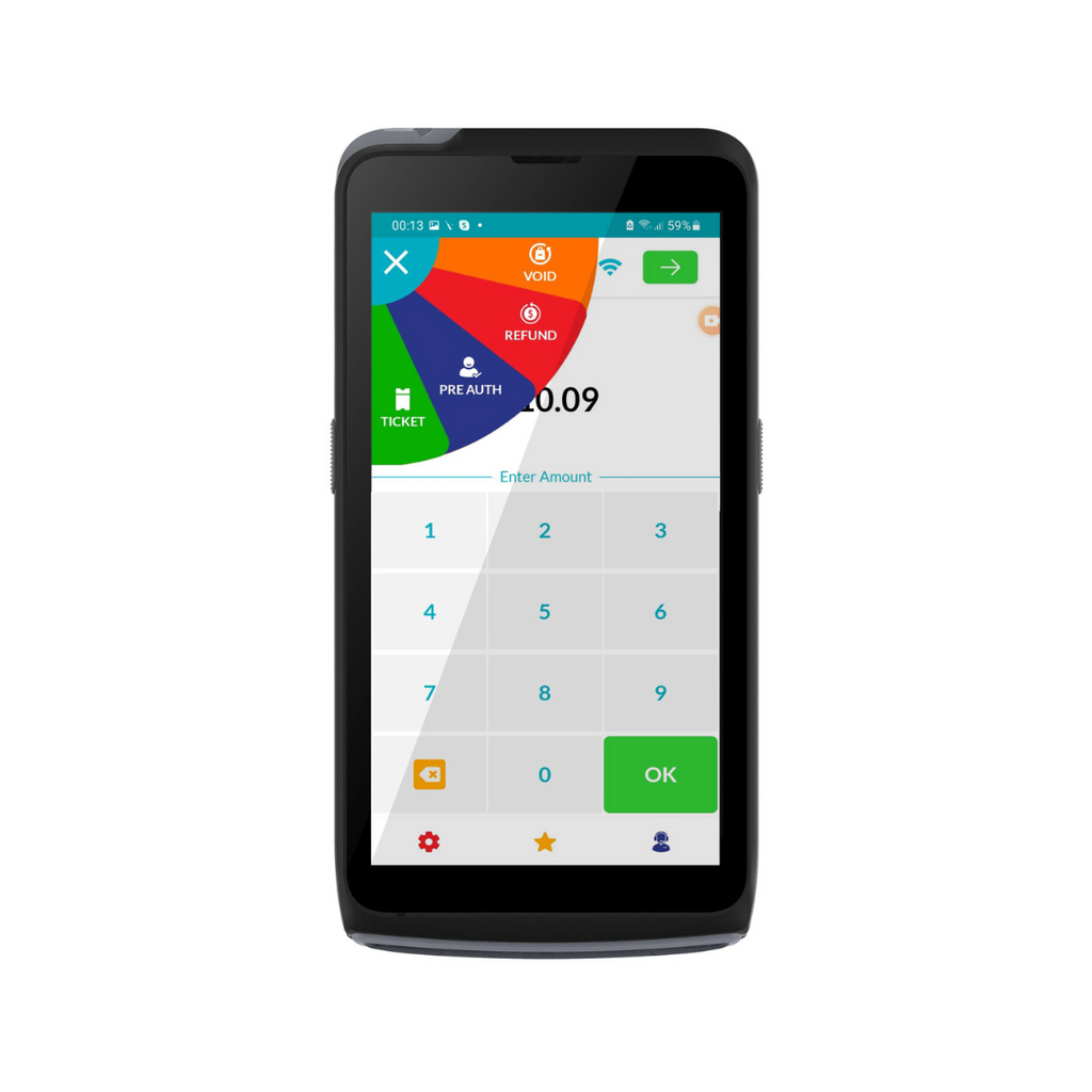 Dejavoo P5 Handheld Wireless Android Bluetooth, WiFi and 4G Terminal ...