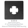 Ingenico Lane/3000/5000/7000/8000 Freestanding Swivel and Tilt Metal Stand with Square Plate - DCCSUPPLY.COM