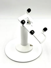 Load image into Gallery viewer, Square POS Freestanding Swivel and Tilt Stand with Round Plate (White)
