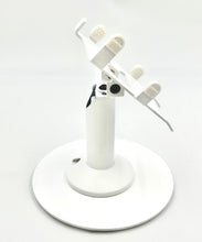 Load image into Gallery viewer, Castles VEGA3000 PIN Pad Freestanding Swivel and Tilt Stand with Round Plate (White)
