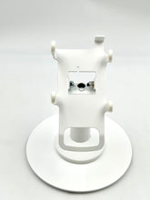 Load image into Gallery viewer, Castles VEGA3000 PIN Pad Freestanding Swivel and Tilt Stand with Round Plate (White)
