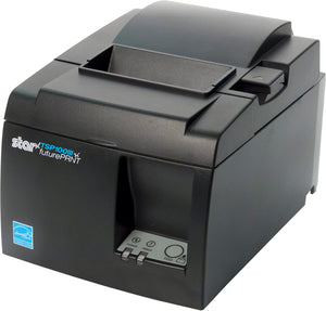 Refurb HP RP9 15" G1 9015 AIO Retail POS, New Star TSP143IIIU Thermal Printer, and Refurb APG Cash Drawer