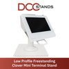Clover Mini / Clover Mini 3 Low Freestanding Swivel and Tilt Stand with Square Plate (White)
