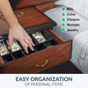 Volcora 13'' Cash Drawer Tray - 11.7 x 10.3 x 2.3 Inch, 4 Bill / 5 Coin - Without Locking Cover