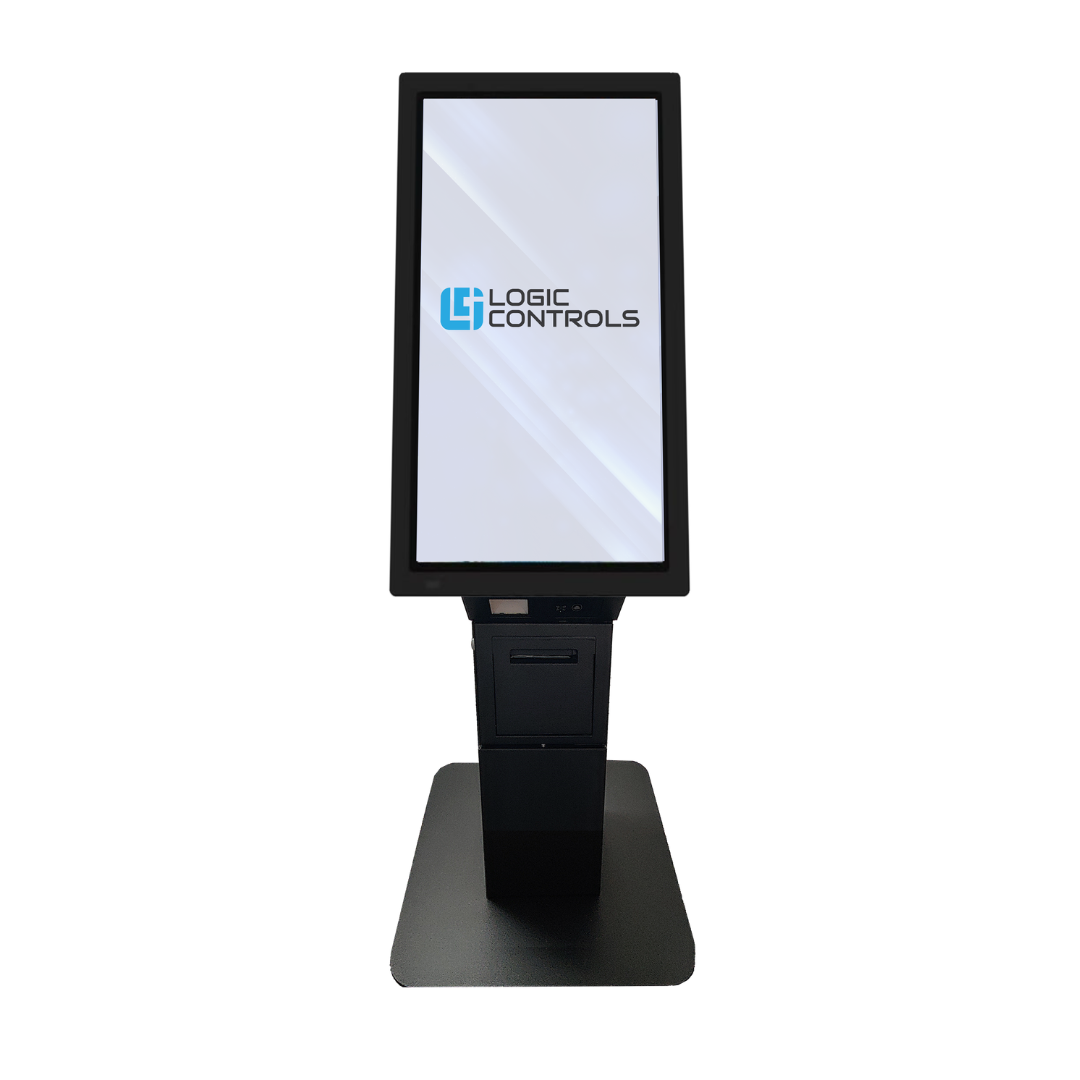 Logic Controls Self-Service Tabletop Kiosk Mount with Printer Storage