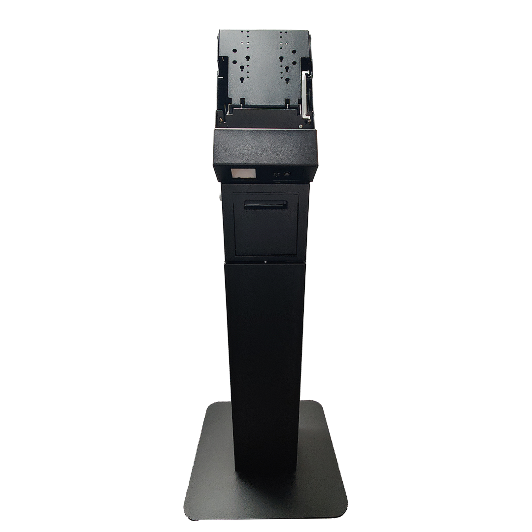 Logic Controls Self-Service Floor Kiosk Stand with Printer Storage