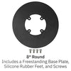 Ingenico Axium RX5000 Low Freestanding Swivel and Tilt Stand with Round Plate