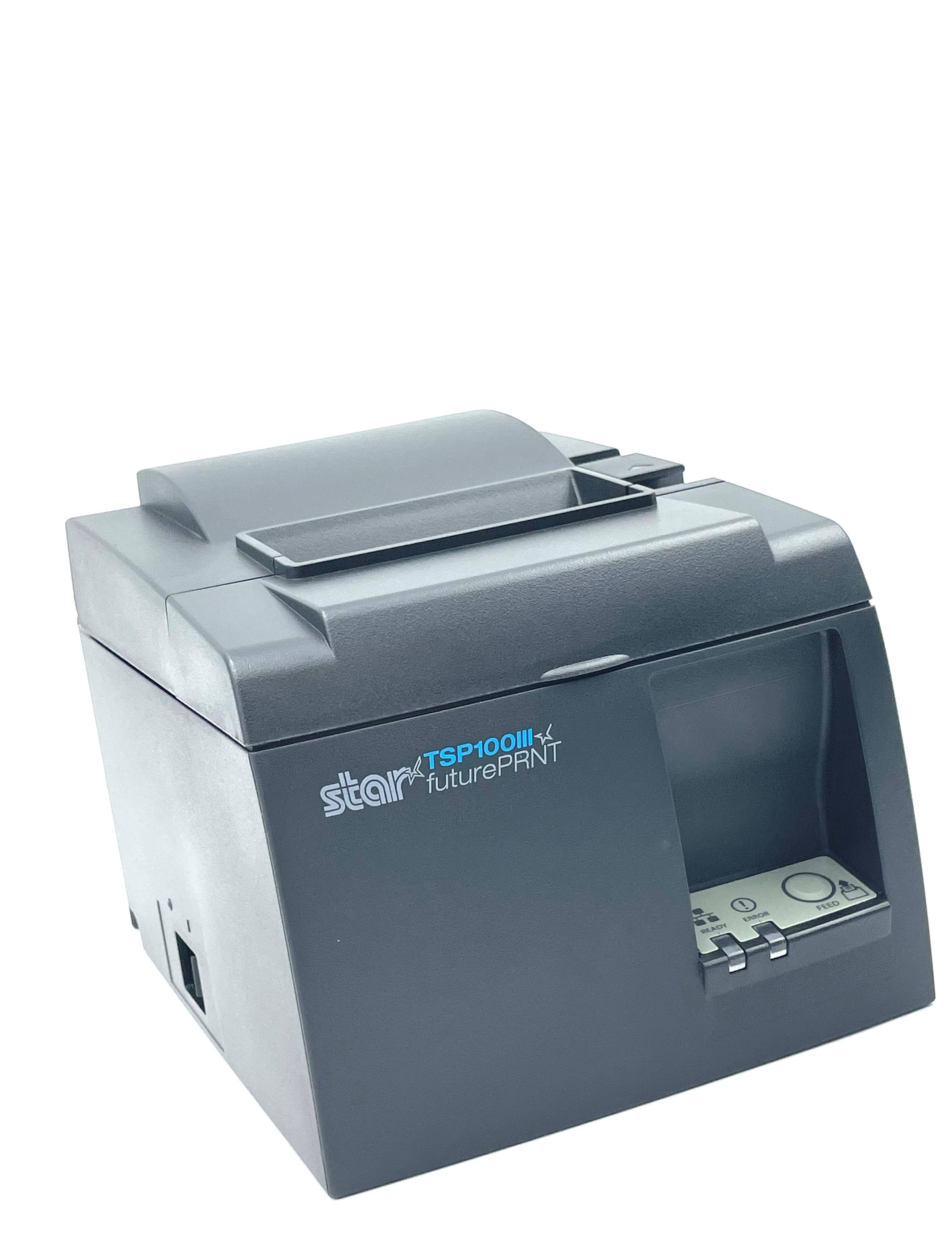 Payroc - Star TSP143IIILAN Thermal Printer - Gray, Ethernet with 2 Year Warranty