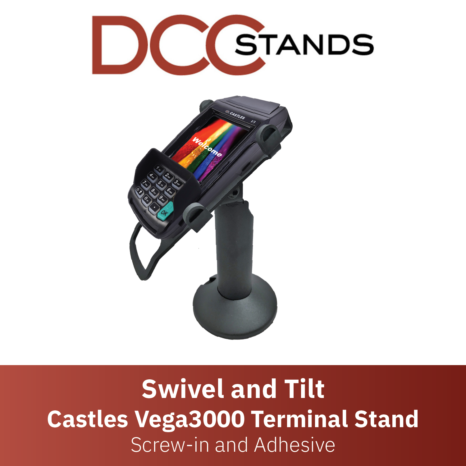 Castles VEGA3000 Countertop Swivel and Tilt Stand