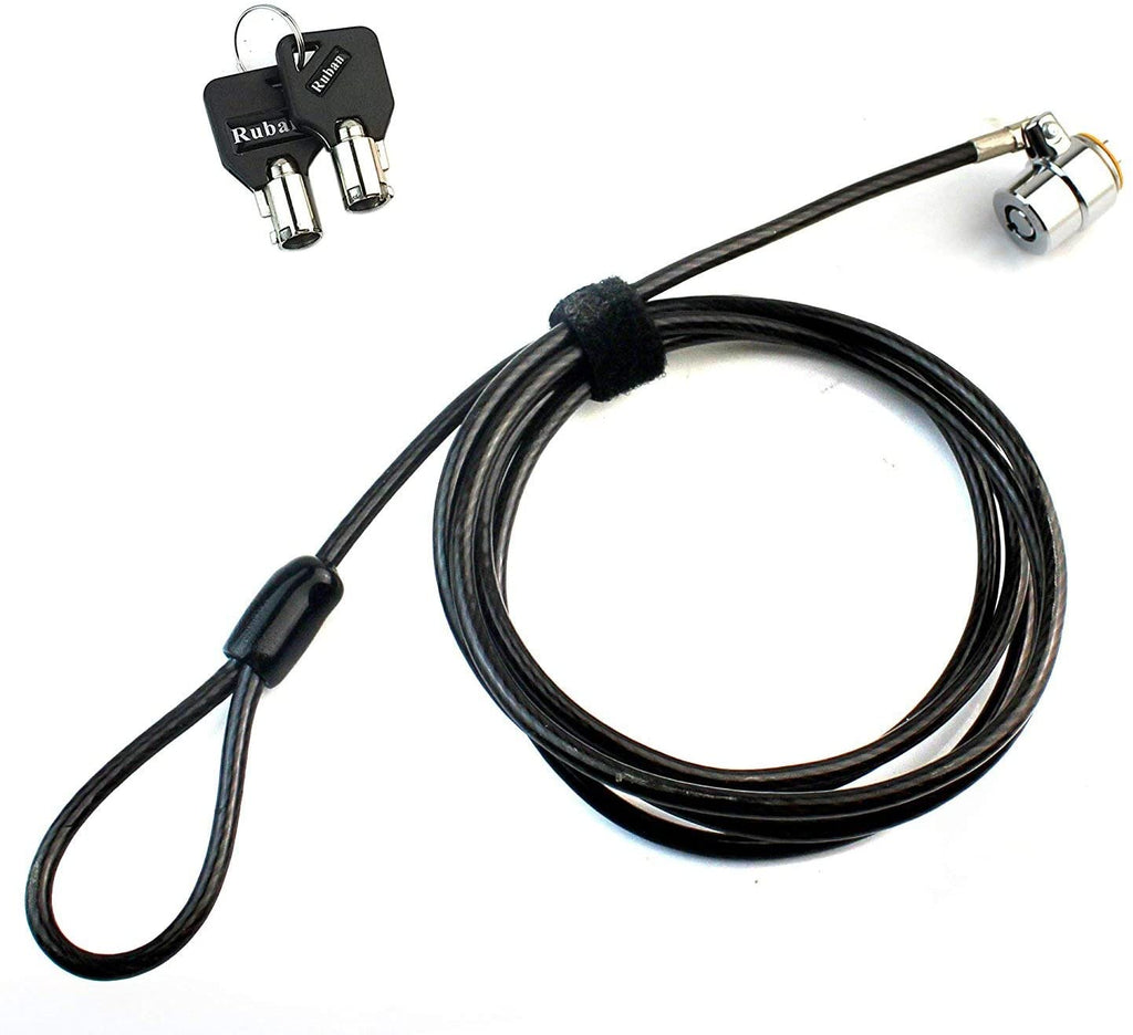 Pin Code Cable Lock Ruban Security Hardware Cable Lock Kit - Black