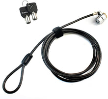 Load image into Gallery viewer, Tether Lock Device to Counter and Security Cable, Two Keys 6.2 foot (Black) - DCCSUPPLY.COM
