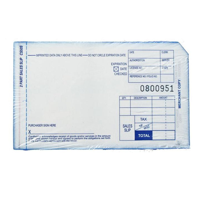 Manual Credit Card Authorization Forms: Pack of 100 Short - DCCSUPPLY.COM
