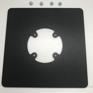 Freestanding Square Base Plate - Black - DCCSUPPLY.COM