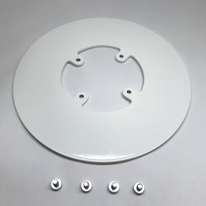 Freestanding Round Base Plate - White - DCCSUPPLY.COM