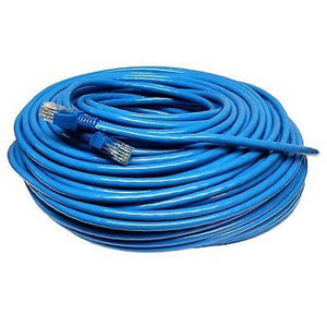 100' FT Feet CAT5 RJ45 Ethernet Network LAN Patch Cable Cord - Blue New - DCCSUPPLY.COM