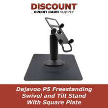 Load image into Gallery viewer, Dejavoo P5 Freestanding Swivel and Tilt Stand with Square Plate
