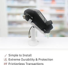 Load image into Gallery viewer, DCCStands Dejavoo Z8 / Dejavoo Z11 7&quot; Swivel and Tilt White Stand with Anti-Theft POS Device Terminal to Stand Security Tether Lock - Fits Dejavoo Z11 HW # v1.3

