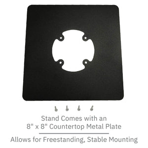 Nexgo N5 Low Profile Freestanding Swivel and Tilt Stand with Square Plate