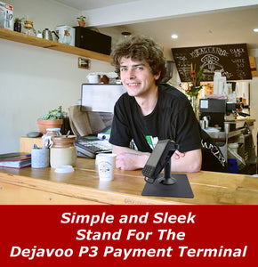 Dejavoo P3 Low Profile Freestanding Swivel and Tilt Stand with Square Plate