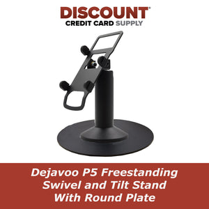 Dejavoo P5 Freestanding Swivel and Tilt Stand with Round Plate