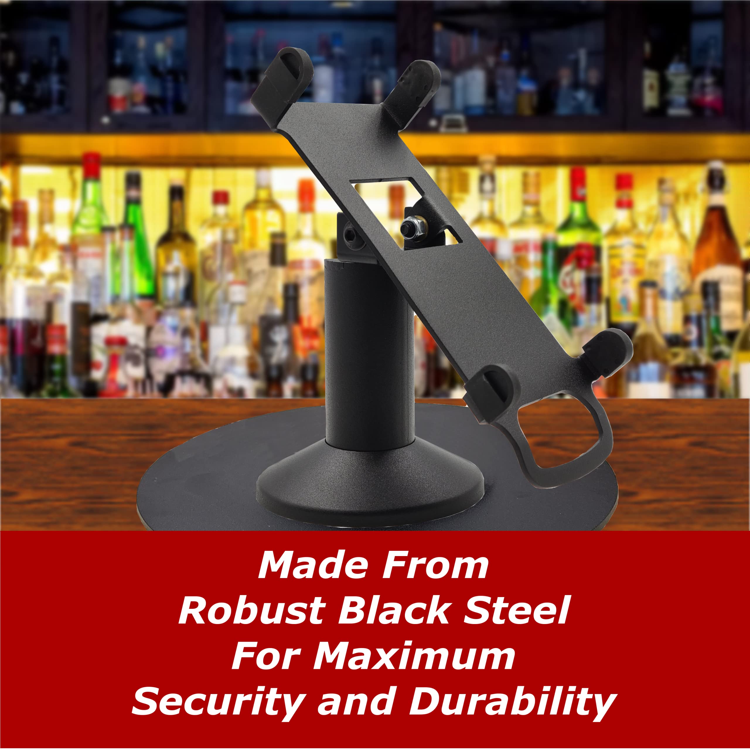 Nexgo N5 Low Profile Freestanding Swivel and Tilt Stand with Round Plate