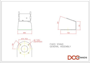PAX S300/SP30 Fixed Metal Stand - DCCSUPPLY.COM