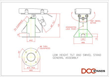 Load image into Gallery viewer, Dejavoo Z3/Z6 Low Profile Swivel and Tilt Black Metal Stand - DCCSUPPLY.COM
