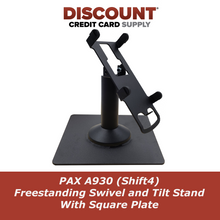 Load image into Gallery viewer, PAX A930 (Shift4) Freestanding Swivel and Tilt Stand with Square Plate
