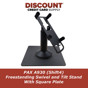PAX A930 (Shift4) Freestanding Swivel and Tilt Stand with Square Plate